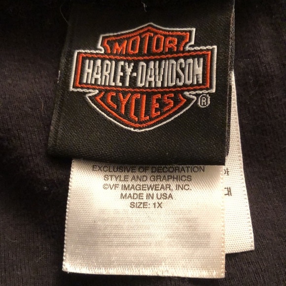 Harley Davidson size 1X black 110th anniversary camisole adjustable straps - Picture 8 of 11